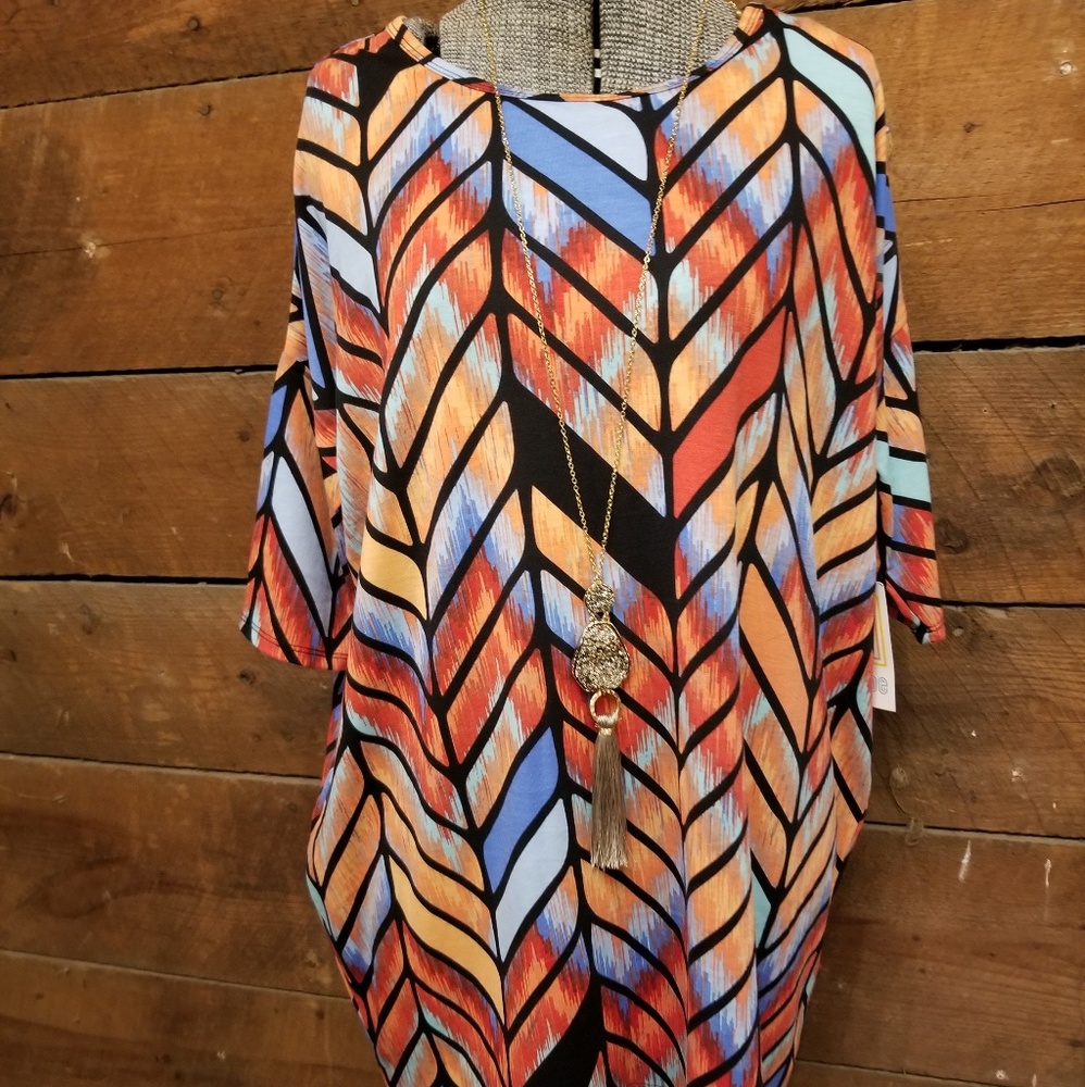 Multi colored, shirt, tunic, blouse, Irma fit